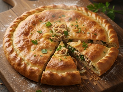 Осетинский пирог с курицей — 900 г