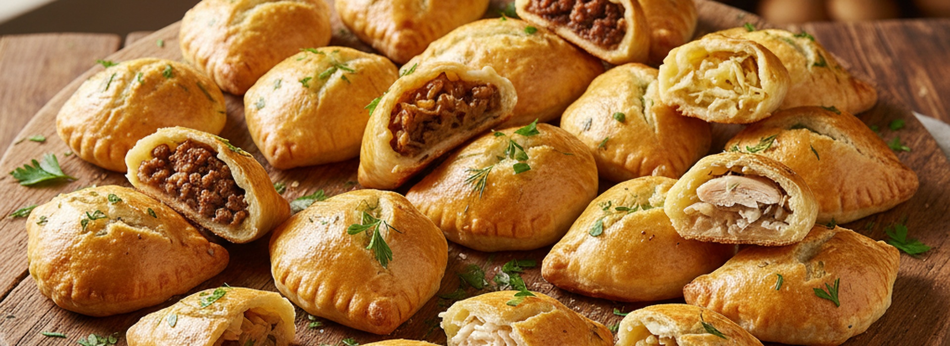 Фуршетные пирожки на заказ в Санкт-Петербурге — наборы с мясом, курицей, сёмгой и грибами
